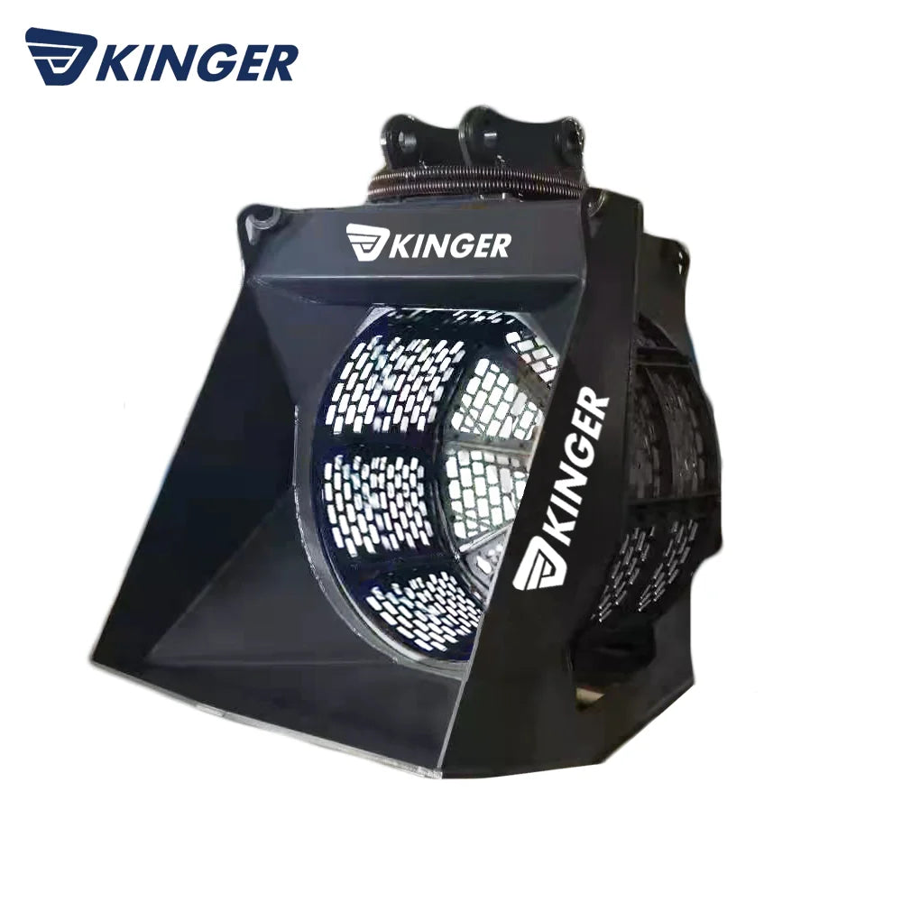 KINGER Excavator Attachment Rotary Screening Bucket for Sale