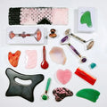 2026 Gem 100% Natural Stone Gua Sha Tool Massager 3 Points Gemstone Guasha Boards Jade Guasha Board For Massage health and beauty