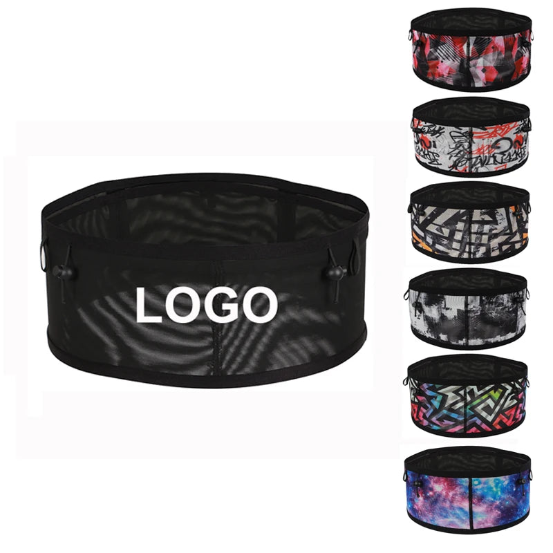 Customized Oem  Hiking Adjustable Sports Running Accessories  Runnining Waist Fanny Pack Hydration Bag with Bottle