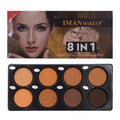 Hot Selling 8 in 1 Face Contour Powder Nose Shading and Face Contour Powder Palette Bronzer Powder Palette