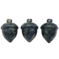 HZ Natural Bird's Eye Stone Hazelnut Ornaments Fancy Fasper Pine Nuts Carved Home Decoration Crystal Crafts for Christmas