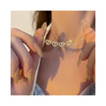 Multi Wearing 4 Heart Pendant with Magnet Minimalist CZ Necklace Titanium Steel Four Leaf Clover Necklace for Women Female
