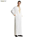 Muslim Stand Collar Robe Islamic Ethnic Clothes Saudi Arabia Traditional Costumes Muslim Dress for Men for Arab Middle East