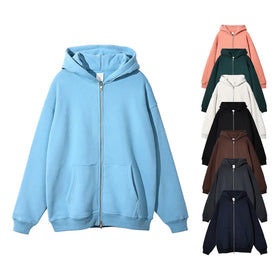 Men's Oversize Hoodie with Embroidered Design Hot Sale Fleece Pullover Long Sleeve Drop Shoulder & Big Pocket No String OEM