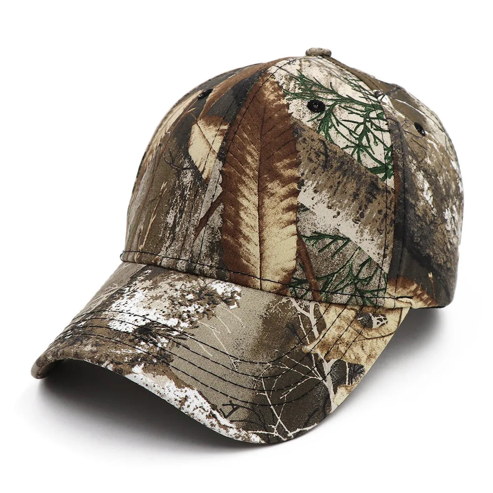 Wholesale OEM Custom Sporty Common Hunting Camouflage Outdoor Structured Basics Tuck Strap Baseball Cap