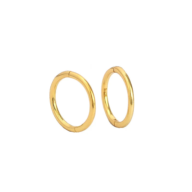 Wholesale Fashion Women 925 Sterling Silver Hoop Earrings