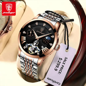 Quartz Watch POEDAGAR New Fashion Casual Stainless Steel Men's Watch Top Brand Luxury Sport Wrist Luminous Waterproof Quartz Men