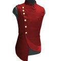 Stylish Irregular Design Red Men Waistcoat Custom Made Casual Outdoor Wear Men's Vests & Waistcoats Inner Jacket