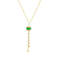 Women's Classic 18K Plated Gold Stainless Steel Geometric Pendant Necklaces