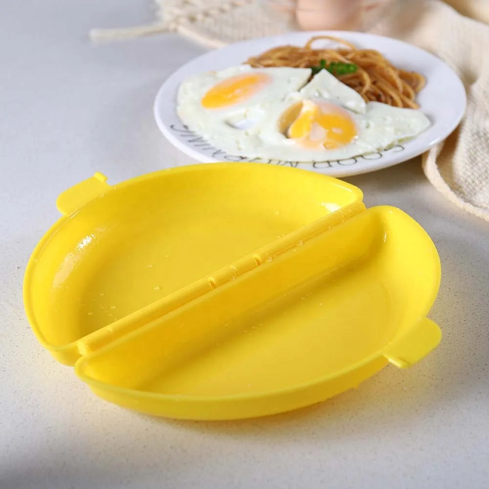 Non-Stick Dishwasher Safe Microwave Omelet Maker Egg Poacher Cooker Plastic Omelette Maker