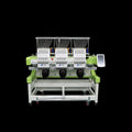 Three Heads Touch Screen 12 15 Needles Computerized Hat Apparel Embroidery Sewing Machine