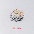 100 Pcs / 1 Bag DIY Jewelry Accessory 1*6mm  Jump Rings Silver / Gold / Rose Gold Stainless Steel Jump Rings for Jewelry Making