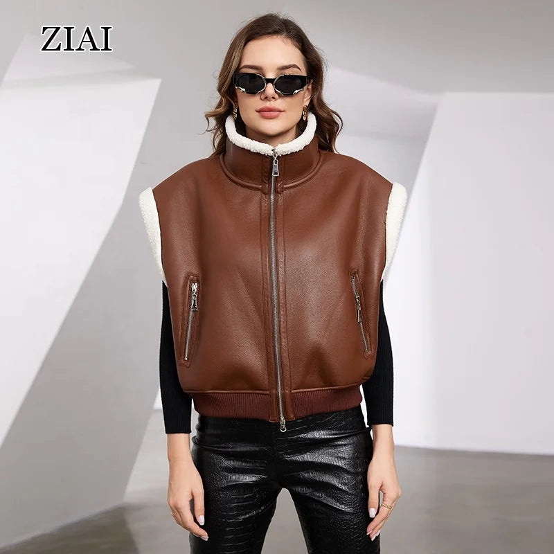 Wholesale Ladies Casual Jacket Streetwear Breathable Fleece Outerwear for Autumn Female Reversible