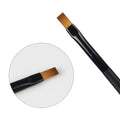 BW2-01 OEM Custom Black Acrylic Professional Luxury Nail Art Brush Set Liner Flat Oval Nails High-quality Synthetic Nail