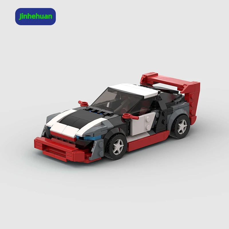 China Hot Selling New Block Building Colorful Sport Car Moc Bricks Model for Kid Car Building Block Sets