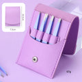 Purple 4pcs Set Eyebrow Tweezers Pointed Tip Beauty Care Cosmetics Makeup Eyebrow Tweezers