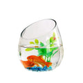 Clear Slant Cut Bowl Plant Terrarium Glass Planter Small Glass Flower Vases for Indoor Water Plant