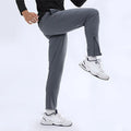 Zipper Ankle Black Trousers Men Slim Fit Stretch Quick Dry Track Pants Men Streetwear Workout Jogger Pants