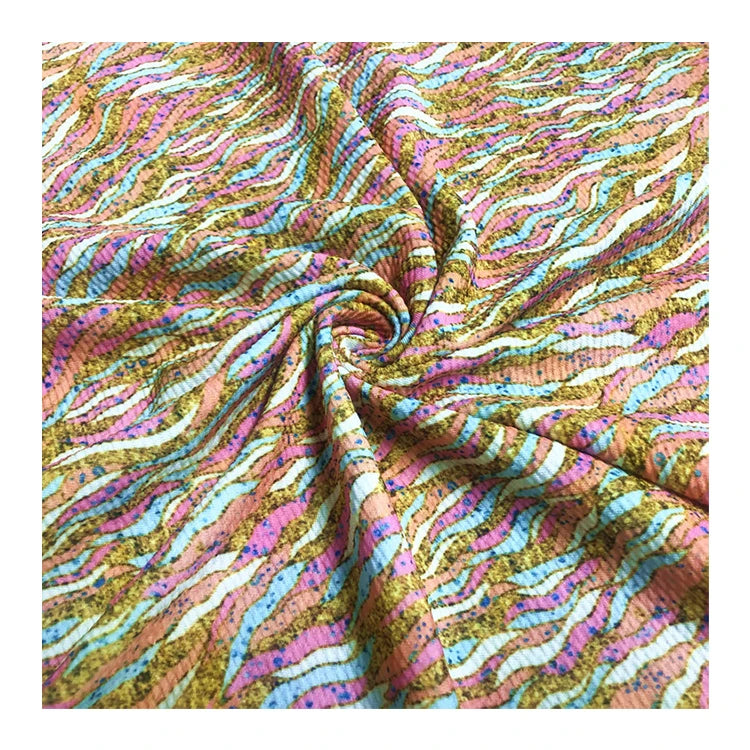 Custom Jacquard Knitted 100% Polyester Digital Print Liverpool and Bullet Fabric MOQ 100 Yards Cut in Piece for Girls Headbands
