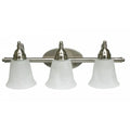 Bathroom Vanity Light Wholesale White or Black Glass and Chrome Contemporary Bathroom Vanity Lights