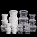 Empty clear Easy Open Plastic Bucket 300ml~5l Ice Cream Tub Leakproof Plastic Buckets for Peanut Butter Packaging