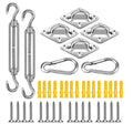 Heavy Duty 304/316 Stainless Steel Sun Shade Sails Installation Accessory Sun Shade Sail Hardware Kit