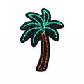 Customizable 3D Coconut Tree Sew on Embroidery Patches Popular Fashion Accessory for Clothes Personalized With OEM Number