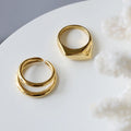 Timeless Rings Stackable Rings Women Bohemia Cocktail Designer Hip Hop Unique Couples Geometric Crescent Ring Christmas Jewelry