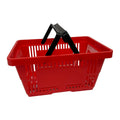 Hot sell supermarket Shopping Basket Red Color Collapsible Shopping Basket Market Baskets