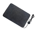 Energy Saving Heated Floor Mat - Electric Foot Warmer Carpet Also  Can Be a Shoe Dryer Anthracite Grey Cozy Home Comfort