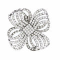 Newest Rhinestone Four Leaf Clover Crystal Detachable Shoe Clips for Women Wedding Party High Heels Metal Accessory Ornament