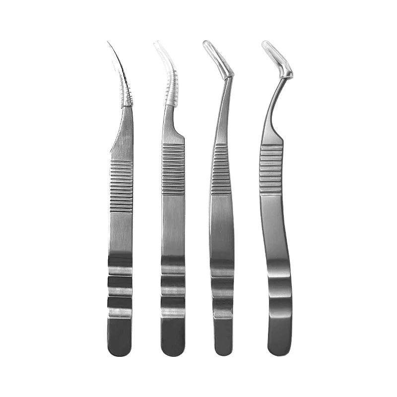 2026 New YD Professional Personalized Top Extension Eyelash Tweezers With Box Packaging