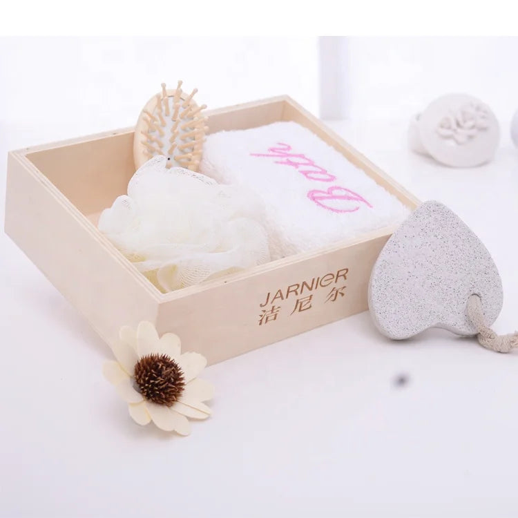 Promotional Natural Material Bath Sets Bath Gift Sets Spa