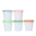 100g 200g 250g PP Frosted Empty Round Matte Body Cream Container Facial Cream Pot PP Ice Cream Jar