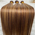Wholesale Price Human Hair Extensions Top Grade Highlight Color Longer Hair Bundles