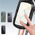 Large Capacity TPU Bicycle Bags Waterproof & Rainproof Front Top Tube Mobile Phone Holder with Touch Screen Compatibility