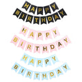 Boys Girls Baby Shower Festival Decoration Customized Color Paper Bunting Garland Banners Flags Happy Birthday Banner