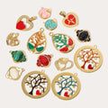 Beimai OEM Accessories Geometric Tree of life Heart Waterproof Stainless Steel DIY Jewelry Pendant