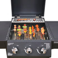 Portable Stainless Steel 3+1 Gas Grill Premium Propane BBQ for Garden Kitchen Trolley Design Sitter Room Monitoring for Food