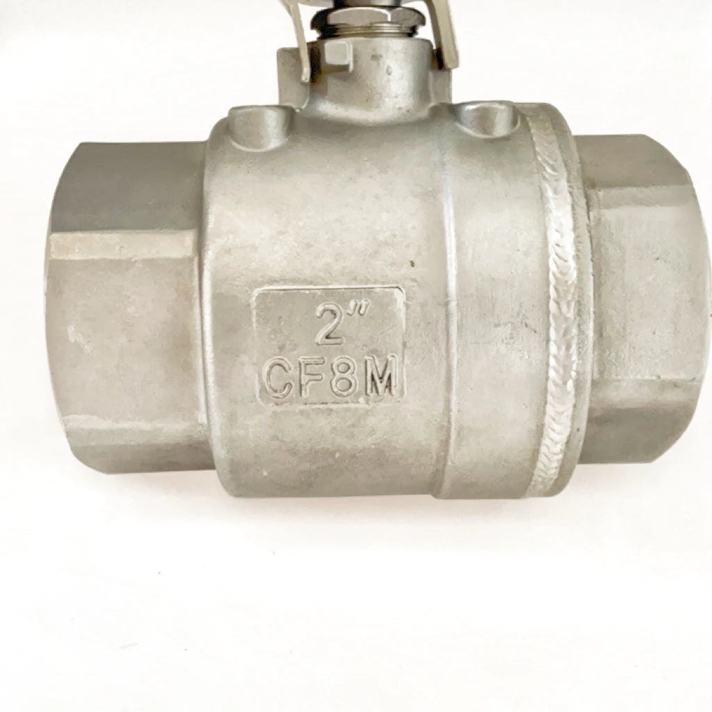 KASIN 2006WSW Series Thread NPT Stainless Steel ASTM CF8M 2PC Ball Valve 2000WOG 2000PSI