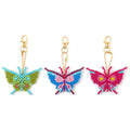 3pcs/Set DIY Diamond Key Chain Pendant Butterfly Special Shaped Drill Pendant Butterfly Diamond Painting Keyring Planet Keychain