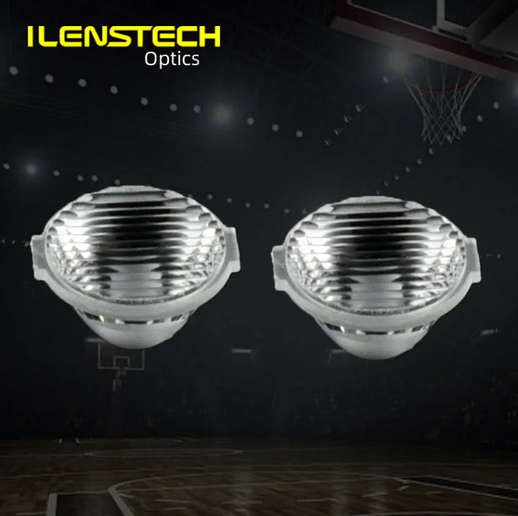 Ilenstech Elliptical Beam 30*45 Degree 11.5mm Dia PMMA Tir LED Lens for Wall-wash Light Wall-grazing Light