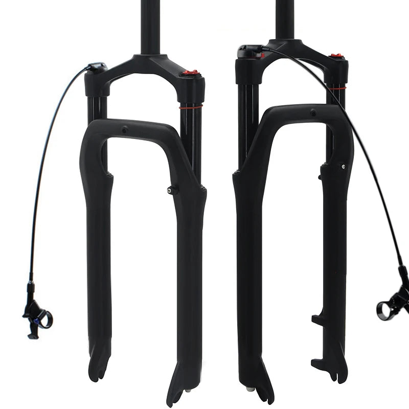 Beach Bike Accessories Front Fork Magnesium Alloy Shock Absorber Air Fork 135mm Fat Tire Bicycle Front Fork