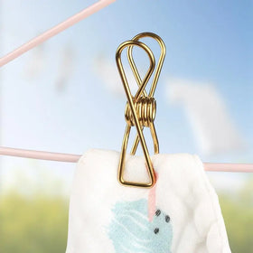 Marine Grade Stainless Steel Peg and Gold Clothes Colorful Pegs and Metal Gold Clothespins Pegs for Clothes or Fish Clip