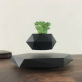 HCNT Magnetic Levitation Glazed Eco-Friendly Hexagon ABS Plastic Plant Holder Floating Flower Pot Rotating Air Bonsai Christmas