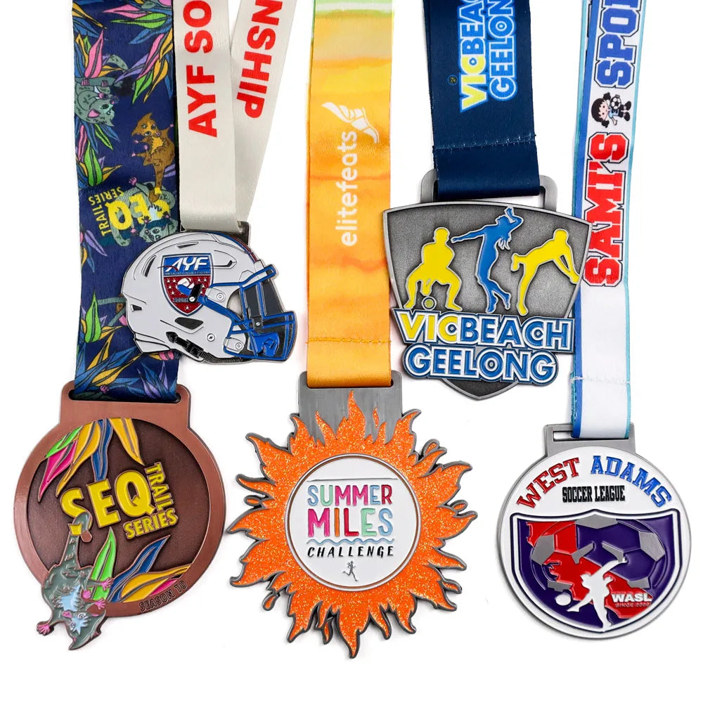Medal Manufacturer Cheap Wholesale 3D Metal Award Gold Triathlon Marathon Running Sports Medal Custom Medals