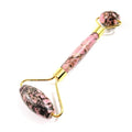 Diy Hot Sales Skin Care Tools Custom 100% Natural Crystal Facial Rhodonite Jasper Roller Gua Sha Jade Roller