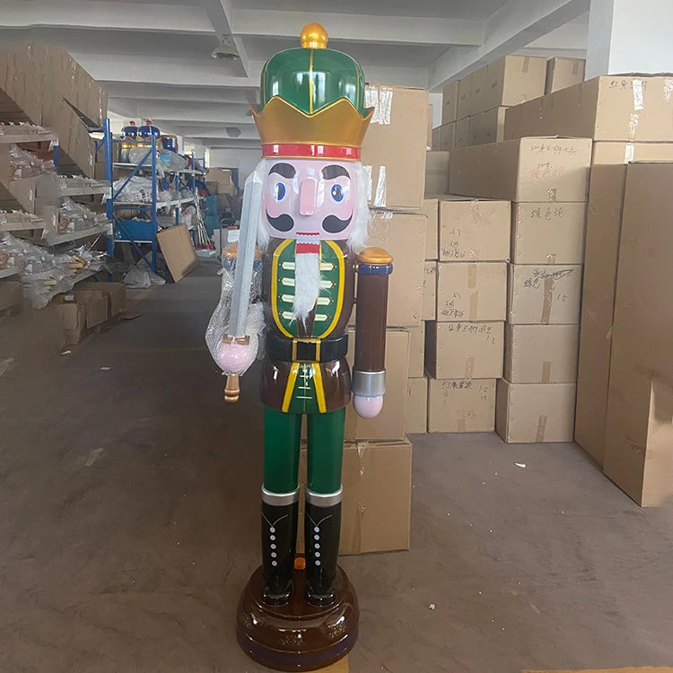 Christmas Nutcracker 6ft Decorations/ Big 2m 3m Christmas Nutcracker Soldier Crafts/ Giant Nutcrackers Christmas Statue