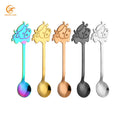 Eco Friendly Lovely Cartoon Cow Tea Spoon Wholesale Stainless Steel Coffee Spoon