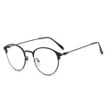 2023 Yiwu New Fashion Women Cat Eye Anti Blue Color Discoloration Sunglasses Retro Metal Brand Designer Flat Mirror